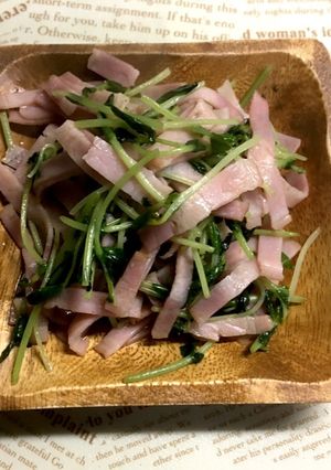 ベーコンと豆苗のあっさり炒め-レシピのメイン写真