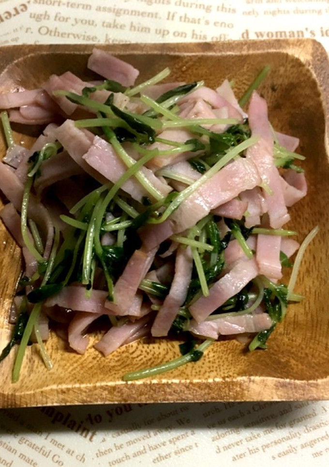 ベーコンと豆苗のあっさり炒め-レシピのメイン写真