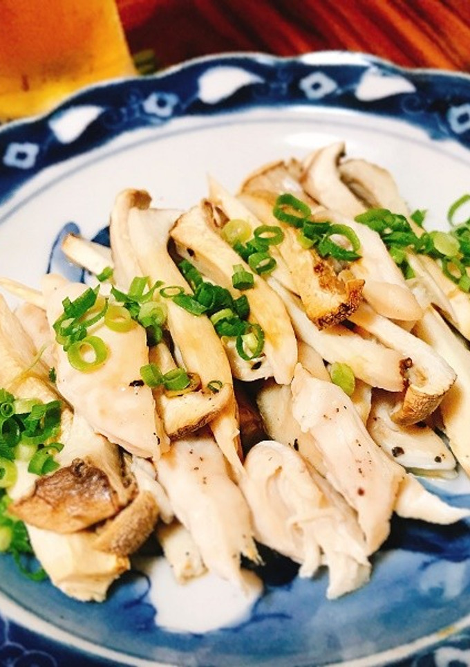 エリンギとささみの醤油まぶし-レシピのメイン写真