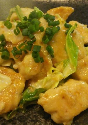 鶏胸肉の味噌マヨ炒め-レシピのメイン写真