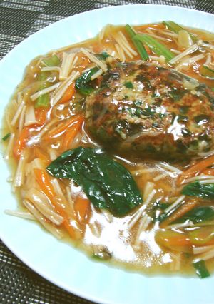 余った餃子の具で✿中華煮込みハンバーグ-レシピのメイン写真