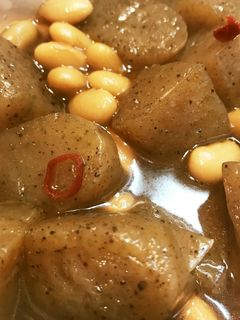 簡単!朝食やお弁当に◎大豆と蒟蒻の甘辛煮-レシピのメイン写真