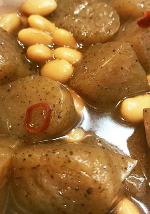 簡単!朝食やお弁当に◎大豆と蒟蒻の甘辛煮-レシピのメイン写真
