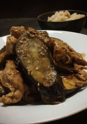 5分〜茄子と豚肉のピリ辛味噌炒め-レシピのメイン写真