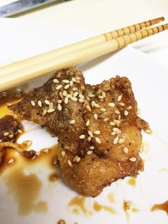 甘辛手羽先風☆香ばしい鶏肉ごま揚げ-レシピのメイン写真