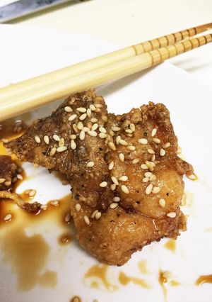 甘辛手羽先風☆香ばしい鶏肉ごま揚げ-レシピのメイン写真
