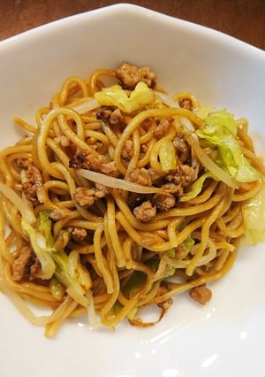 ひき肉焼きそば-レシピのメイン写真