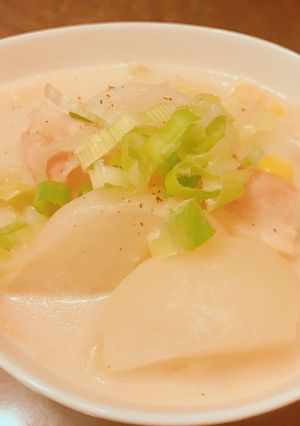 白菜と蕪のミルク味噌スープ-レシピのメイン写真