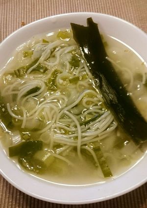 体温まる!ネギたっぷりにゅうめん。-レシピのメイン写真