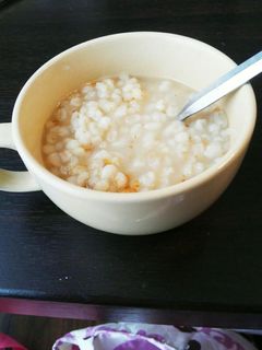 スープジャーでほったらかし!もち麦のお粥-レシピのメイン写真