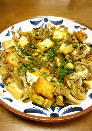 ごぼうと舞茸と厚揚げの柳川風-レシピのメイン写真