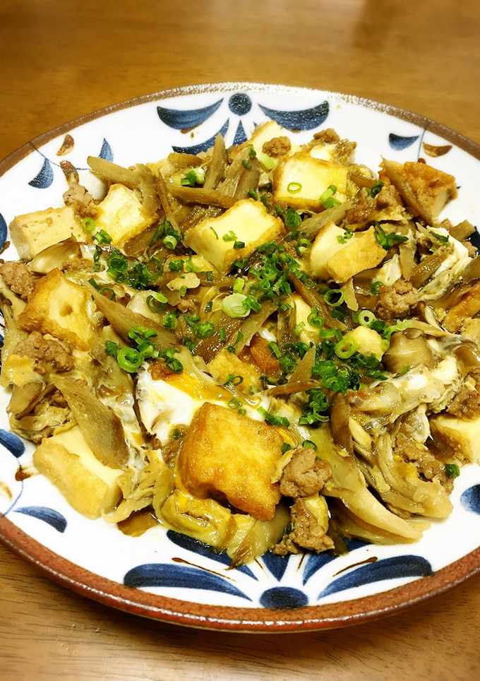 ごぼうと舞茸と厚揚げの柳川風-レシピのメイン写真