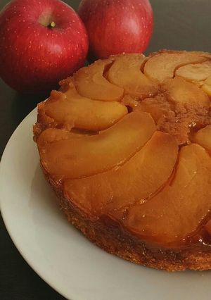 秋冬に作るタルトタタン風ケーキ-レシピのメイン写真