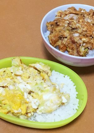 超簡単！ネギ玉丼【２歳幼児食】-レシピのメイン写真