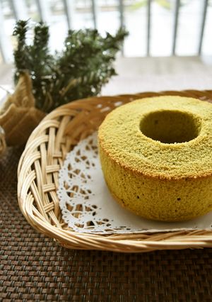米粉と抹茶のシフォンケーキ-レシピのメイン写真
