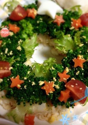 ポテトサラダの☆クリスマスリース-レシピのメイン写真