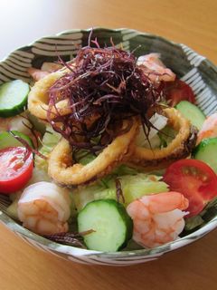 ふのりとイカのサラダ-レシピのメイン写真