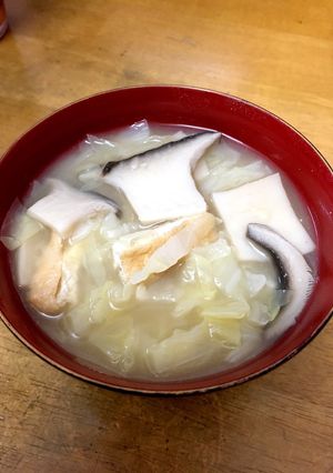 歯ごたえが楽しい！あったか〜いお味噌汁♡-レシピのメイン写真