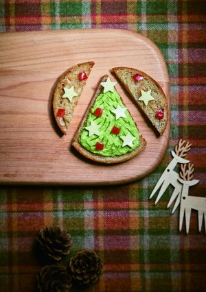 アボカドのクリスマスツリーマフィン-レシピのメイン写真