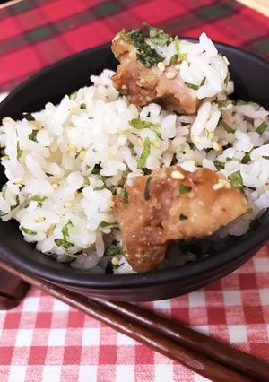 残りのから揚げで。大葉混ぜごはん-レシピのメイン写真