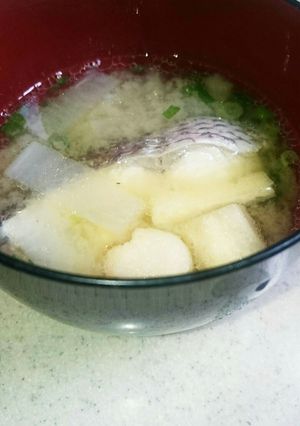 鯛の味噌汁-レシピのメイン写真
