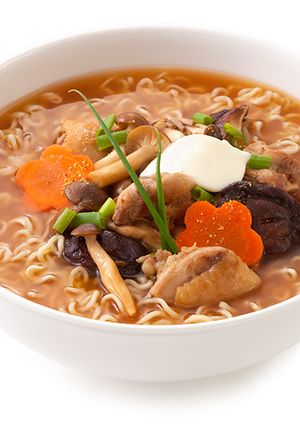 鶏ときのこのみそバター麺-レシピのメイン写真