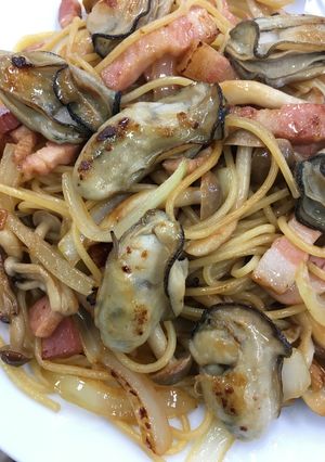 牡蠣ときのこの和風パスタ-レシピのメイン写真