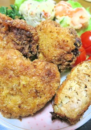 「パパマル（しいたけ）」のラブラブメンチ-レシピのメイン写真