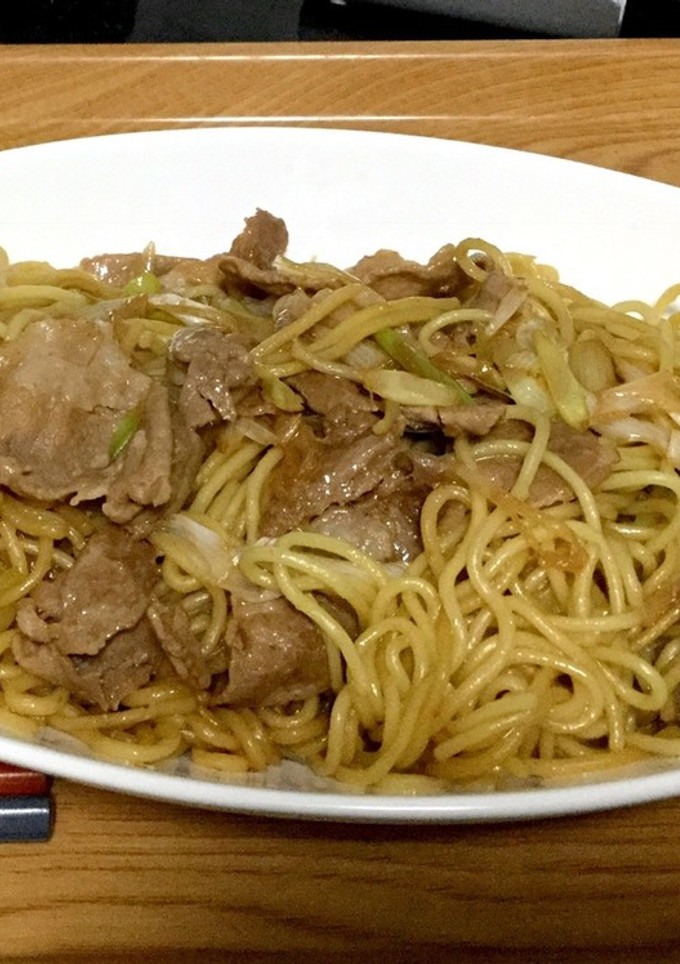 豚肉の炒め麺 生姜醤油風味-レシピのメイン写真