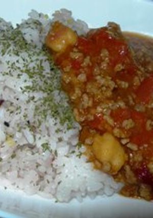 ミックスビーンズとひき肉のカレー♪-レシピのメイン写真