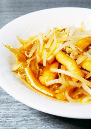 もやしと油揚げのさっぱり煮浸し-レシピのメイン写真