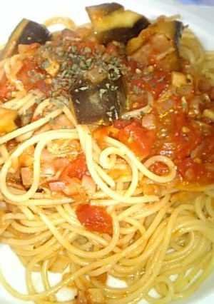 大好物　なすとベーコンのトマトソース-レシピのメイン写真