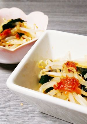 和風もやしの梅肉和え☆おつまみやサラダに-レシピのメイン写真