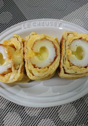 簡単1品☆チーズちくわの卵焼き-レシピのメイン写真