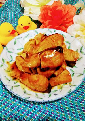 いなだの刺身で小さなバター照焼お弁当にも-レシピのメイン写真