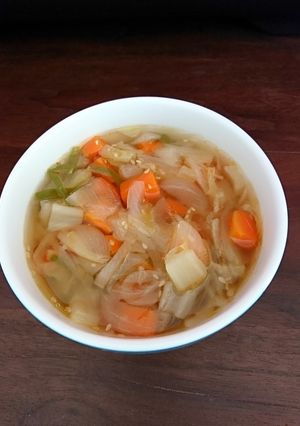 ごま油香るたっぷり野菜のスープ-レシピのメイン写真