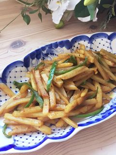 千切りじゃがいものカレー炒め-レシピのメイン写真