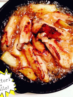 焼き鳥アヒージョ☆手羽中ネギま!-レシピのメイン写真
