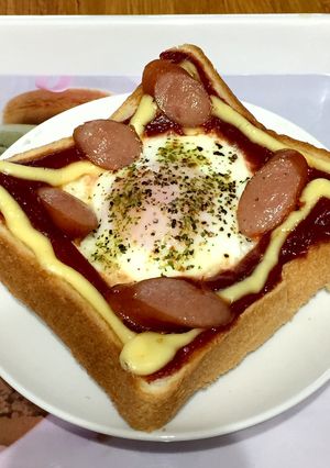 朝食にピッタリ！【簡単】卵パン-レシピのメイン写真