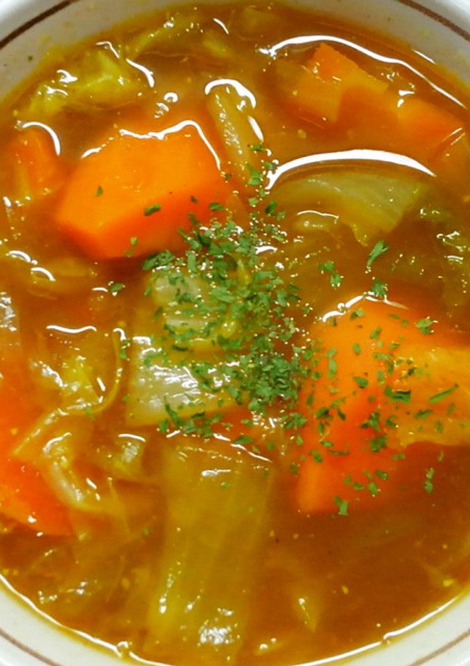 簡単♬白菜と玉ねぎと人参のカレースープ♡-レシピのメイン写真