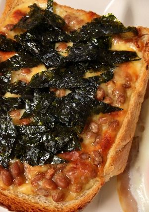 納豆チーズトースト-レシピのメイン写真