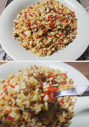 基本　男の 納豆チャーハン-レシピのメイン写真