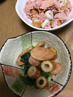 小松菜ちくわのオイスターソース炒め♪-レシピのメイン写真