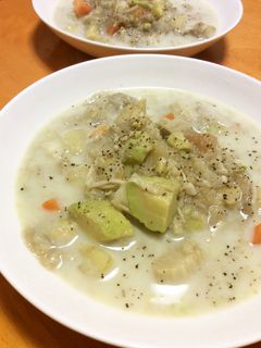 野菜とアボカドのとろろミルクスープ-レシピのメイン写真