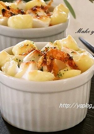 ココットde桜エビとはんぺん☆チーズ焼き-レシピのメイン写真