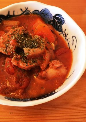 冬野菜のチキンのトマト煮込み-レシピのメイン写真