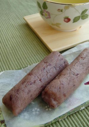 もっちり小豆和菓子★なんちゃって春駒-レシピのメイン写真