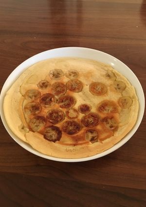 ココナツミルクとバナナのホットケーキ-レシピのメイン写真