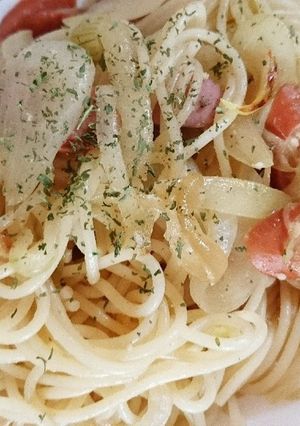 少ない材料で簡単！コンソメパスタ！-レシピのメイン写真