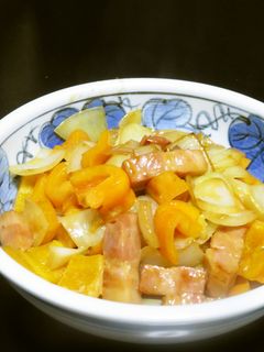 厚切りベーコンとパプリカのオイマヨ炒め-レシピのメイン写真